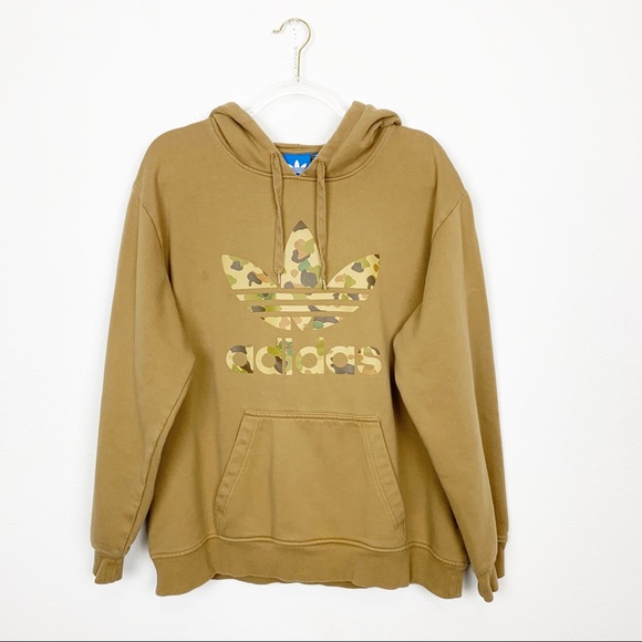 adidas hoodie tan